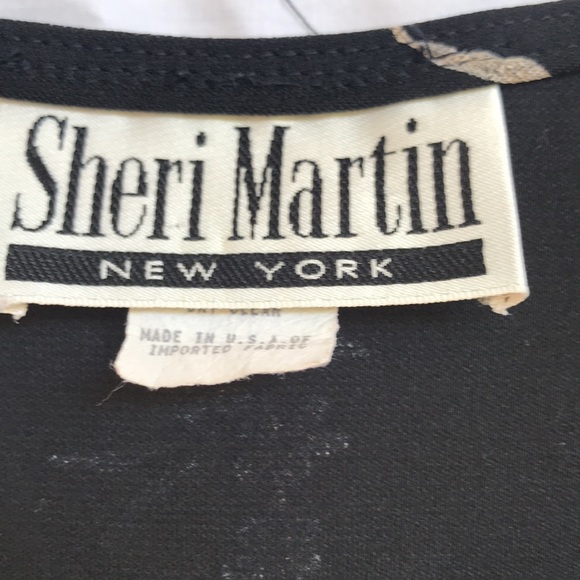 Size 12 Maxi dress black w grey floral print w tiny silver metallic highlights - Picture 5 of 5